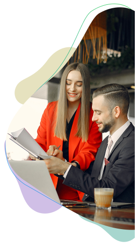 Team discussing project plans for web design in Boise at a local agency office